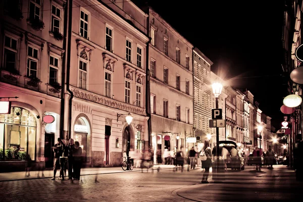 Stylized photo of the city's old street — Stock Photo, Image