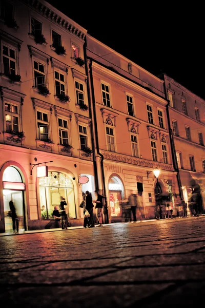 Stylized photo of the city's old street — Stock Photo, Image