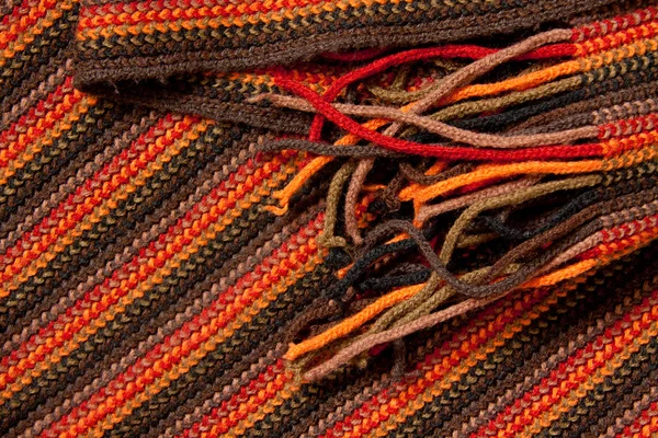 Close-up van de textuur van een gebreide sjaal — Stockfoto