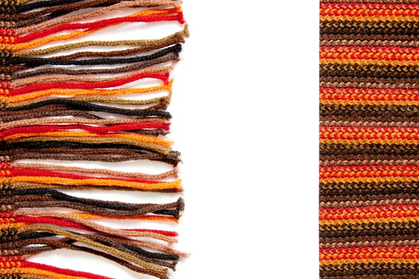 Close-up van de textuur van een gebreide sjaal — Stockfoto