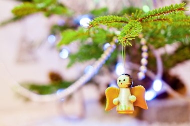 ahşap Noel meleği