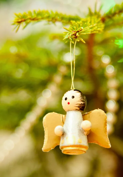 Wooden christmas angel — Stock Photo, Image