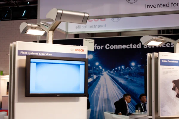 VIENNA - OCTOBER 26: Bosch stand at the 19th Intelligent Transpo — Stock Photo, Image