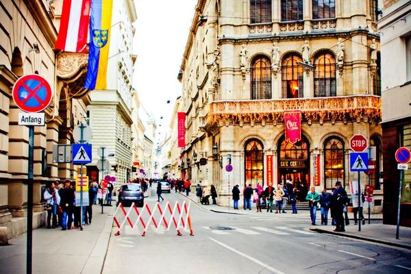 Wien - 26 oktober: Holiday marknaden på österrikiska nationaldag på — Stockfoto