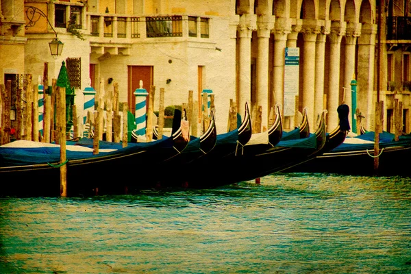 Venedik, büyük Kanal'ın stilize fotoğrafı — Stok fotoğraf