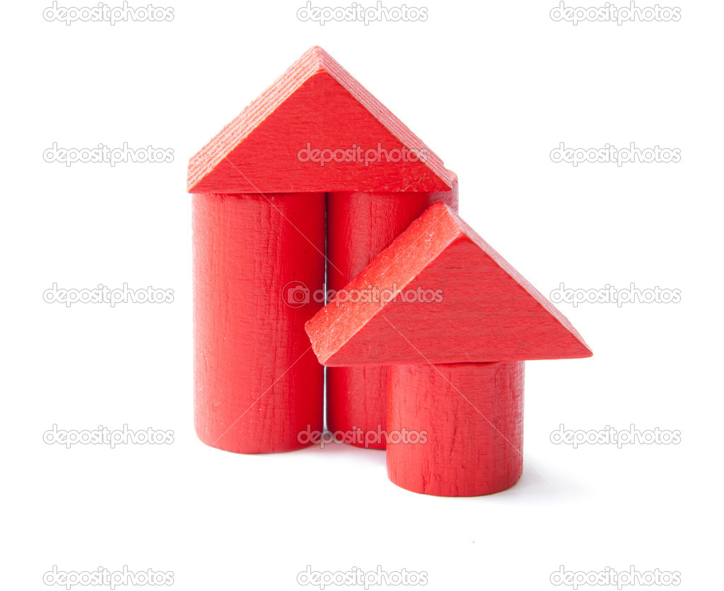 red building blocks