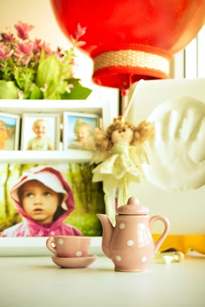 Foto quente dos diferentes objetos relacionados com a casa — Fotografia de Stock