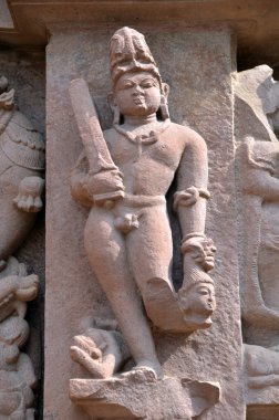 savaş alanında, khajuraho, reklam 930-950 eski savaşçı