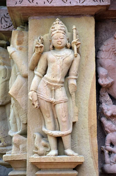 Γλυπτικές στους τοίχους των ναών σε khajuraho 930-950 μ.χ. — Φωτογραφία Αρχείου