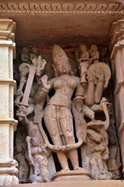 gravures op de tempel muren in khajuraho advertentie 930-950