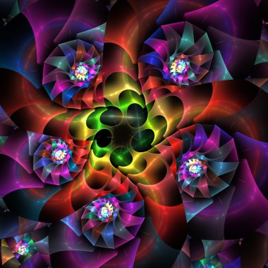 soyut fraktal arka plan sanat projeleri