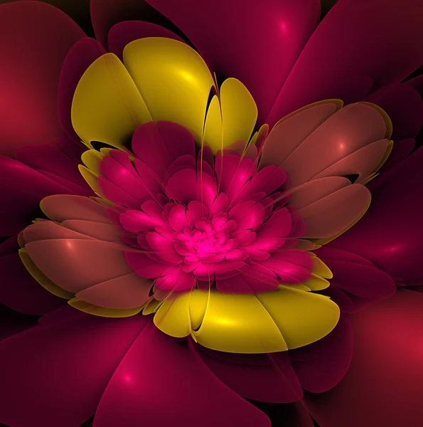 Fondo floral fractal abstracto para proyectos de arte — Foto de Stock