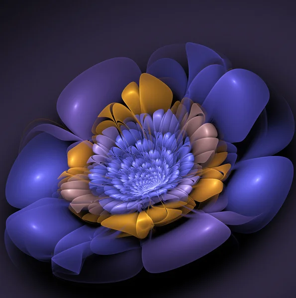 Абстрактный цветочный фрактальный фон для художественных проектов — стоковое фото