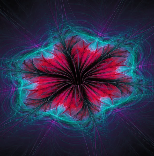 Elegante abstrato flor fundo fractal — Fotografia de Stock