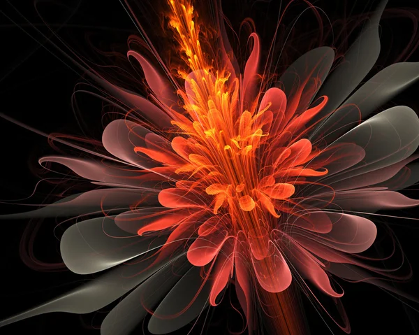Abstract floral fractal achtergrond voor kunstprojecten — Stockfoto