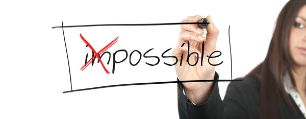 Cambiar lo imposible en posible — Foto de Stock