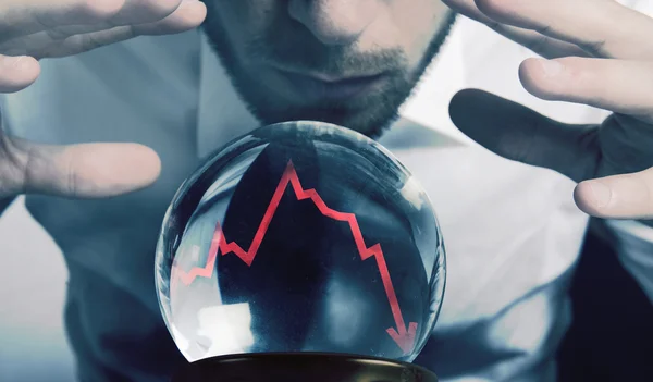 Forecasts of the financial crisis — Stock Photo, Image