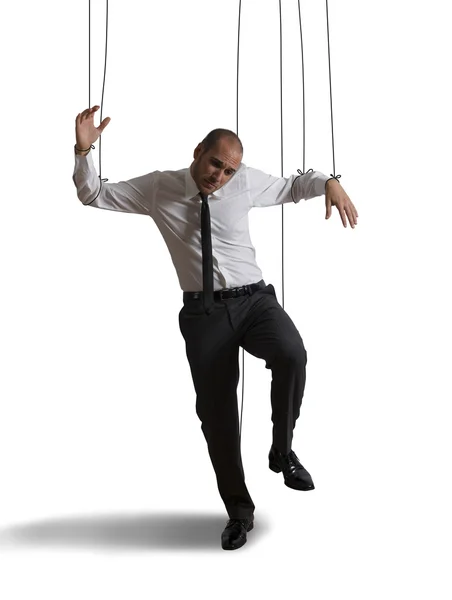 Controlled businessman — Stock Photo, Image