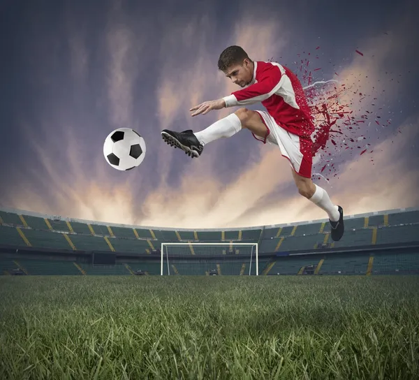 Jogador de futebol — Fotografia de Stock