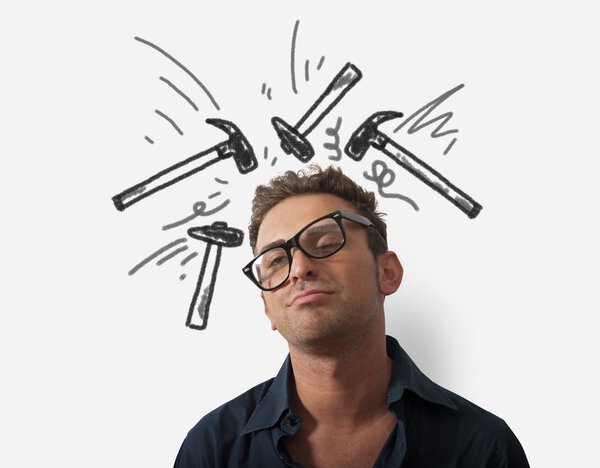 Stressed businessman