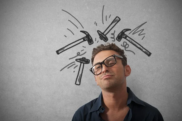 Stressed businessman — Stock Photo, Image