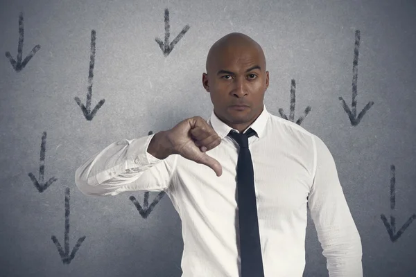 Unhappy businesswoman — Stock Photo, Image