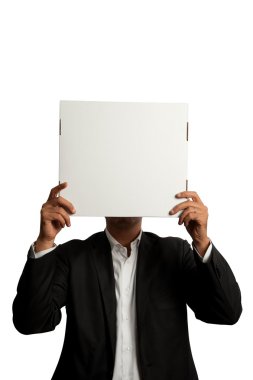 işadamı boş karton