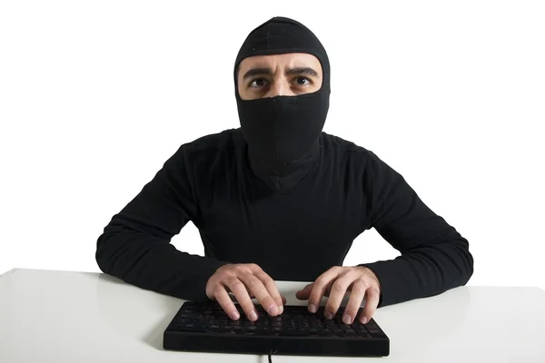 Hacker en computer virus concept — Stockfoto