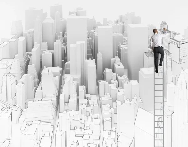 City and office sketch