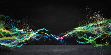 Modern abstract motion banner