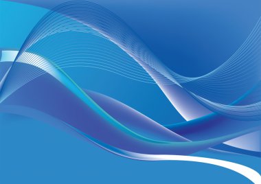 Mavi yumuşak hatlar arka plan