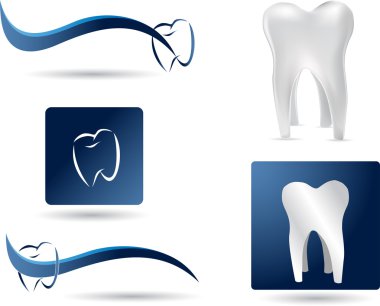 Dental icons clipart
