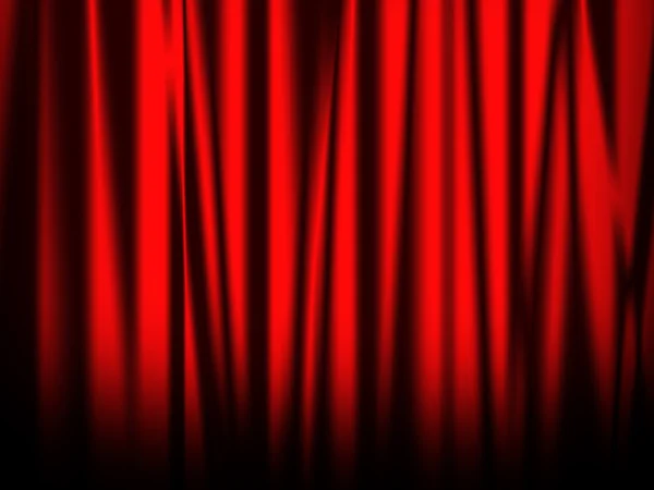 Red curtain of stage — Stock Photo, Image