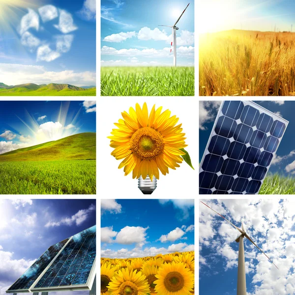 Nuevo collage energético — Foto de Stock