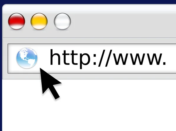 Navegador web mundial — Foto de Stock