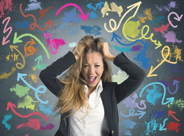 Schwierige Entscheidungen in der Wirtschaft — Stockfoto