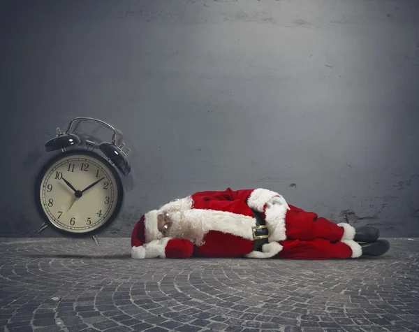 Babbo Natale addormentato — Foto Stock