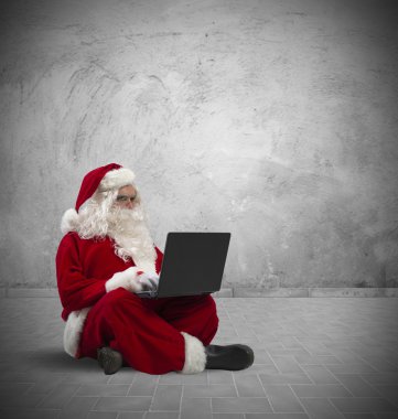 Noel Baba ile laptop