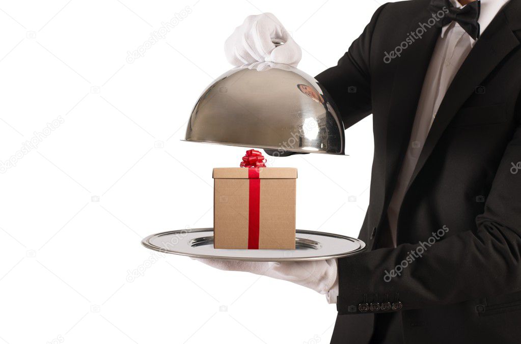 Gift in the tray