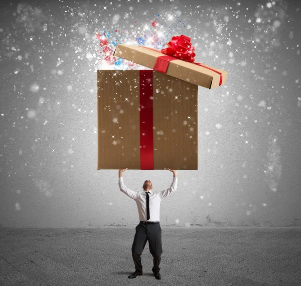 Magic big present — Stock Photo, Image