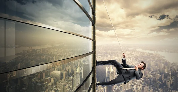 Climb to the success Stock Image