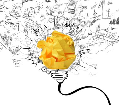 Idea and innovation concept clipart