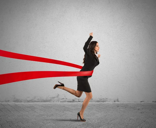 Ganadora mujer de negocios — Foto de Stock