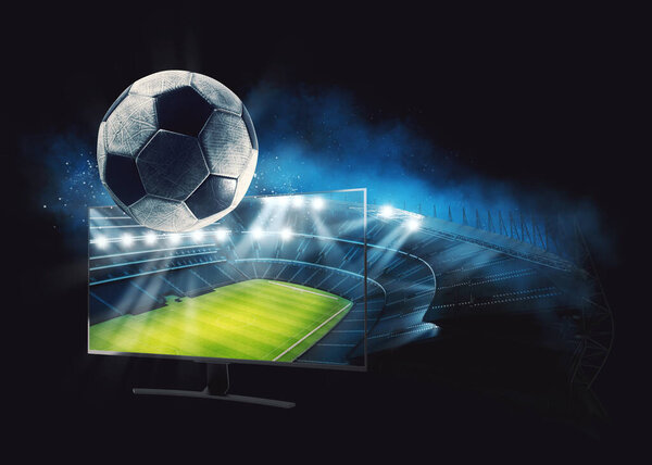 Watch a live sports event on your television in high definition