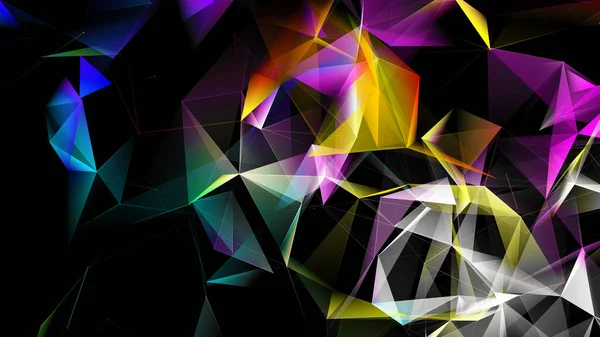 Modern colorful abstract background of a network of shapes — Stock Photo, Image