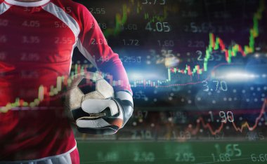 Futbol oyunu için çevrimiçi bahis, analiz ve istatistik