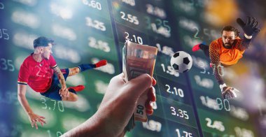 Futbol oyunu için çevrimiçi bahis, analiz ve istatistik