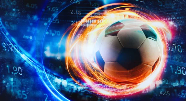 Zakład Online Analityka Oraz Statystyki Piłki Nożnej — Zdjęcie stockowe