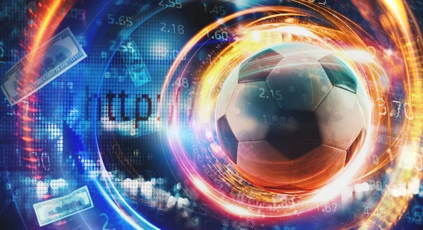 Online Bet Analytics Statistics Soccer — Stock Photo, Image