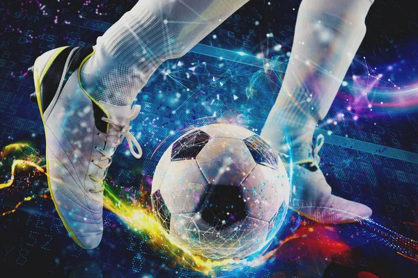 Aposta Online Análise Estatísticas Para Futebol — Fotografia de Stock